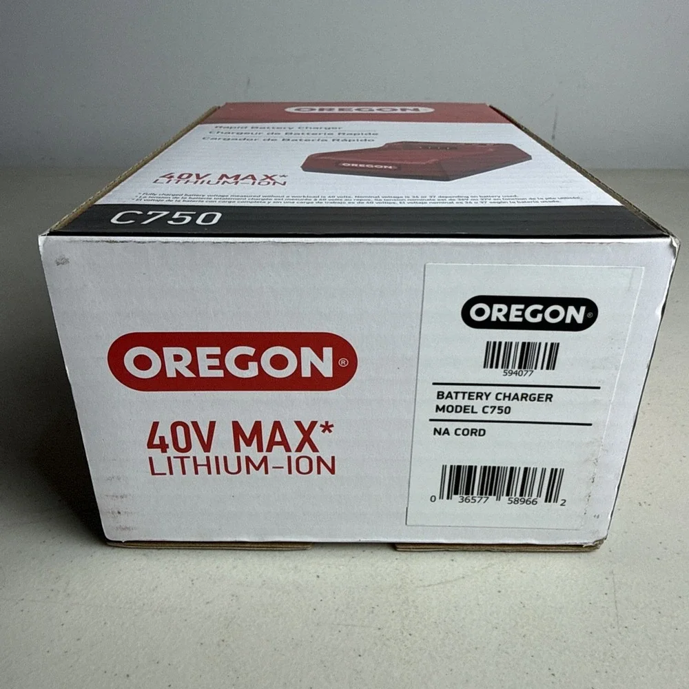 Genuine Oregon C750 Battery Charger, OEM Oregon, Free Shipping